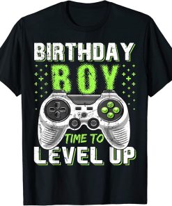 Birthday Boy Time to Level Up Video Game Birthday Gift Boys T-Shirt