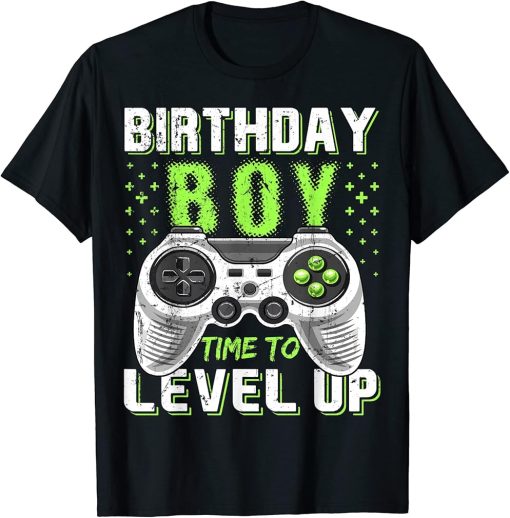 Birthday Boy Time to Level Up Video Game Birthday Gift Boys T-Shirt