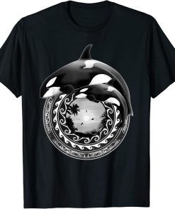 Cute Orca Whales Samoa Polynesian Orcas T-Shirt