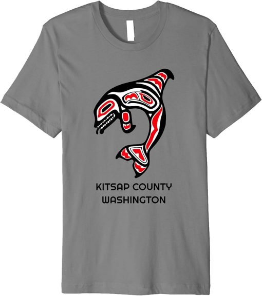 Kitsap County WA Native American Indian Orca Killer Whale Premium T-Shirt